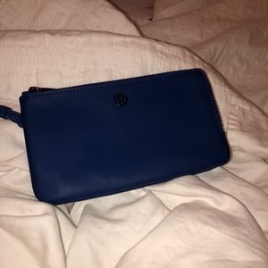 lululemon royal blue wristlet